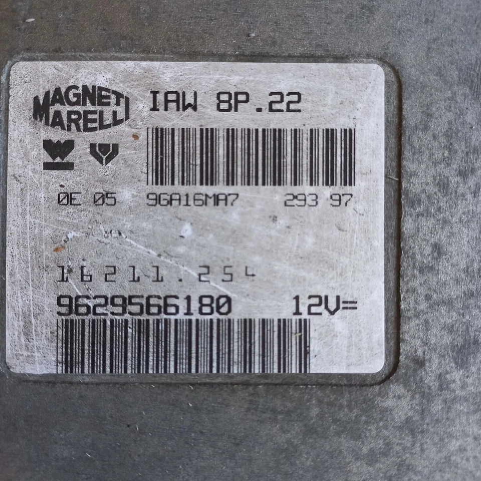 CALCULATEUR  FIAT  ULYSSE 2.0  MAGNETI  IAW  8P.22  16211.254  / 9629566180 - Immagine 2 di 2