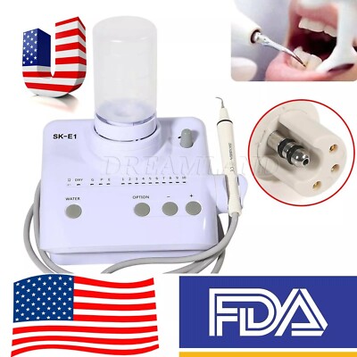 Dental Ultrasonic Piezo Scaler Handpiece 2 Bottles Fit EMS USA HN LISA