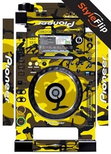 Pioneer CDJ-2000 Skin | Camo Yellow | Protective Decal | StyleFlip Skins