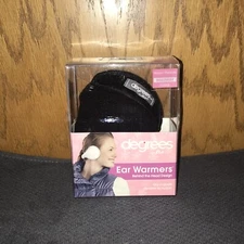 Degrees by 180s Womens Ear Warmer Adjustable NEW Black Behind the Head Design