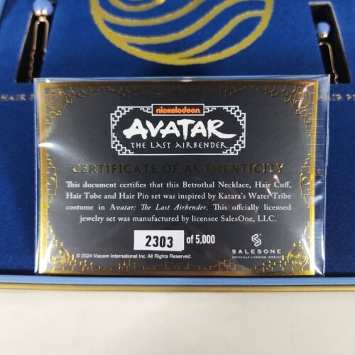 Juego de collar de agua Avatar: The Last Airbender Katara LIMITADO #2303 de 5000 *NUEVO - Imagen 2 de 11