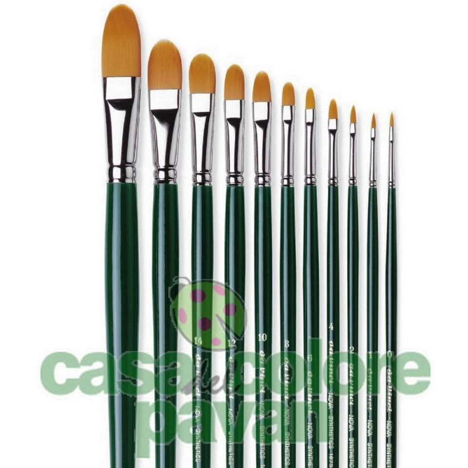 PENNELLI DA VINCI SINTETICO 1875 NOVA LINGUA DI GATTO OLIO ACRILICO PENNELLO