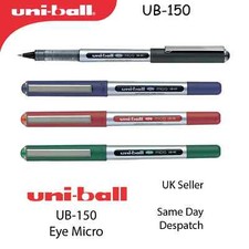 UNI-BALL UNIBALL EYE FINE UB-150 GEL PEN 0.5mm BLACK,BLUE,GREEN or RED - UK SOLD