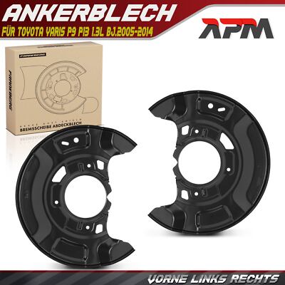 2x Spritzblech Bremsscheibe Vorne für Toyota Yaris P9 P13 1.3L bj.2005-2014