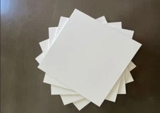 Wooden base for cakes, Squared white Slab of 12" x 12" x 1/4"