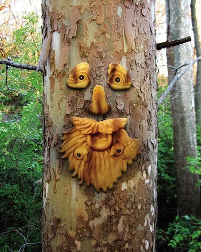 Red Carpet Studios 49002 Outdoor Tree Face St. Francis - Picture 2 of 5