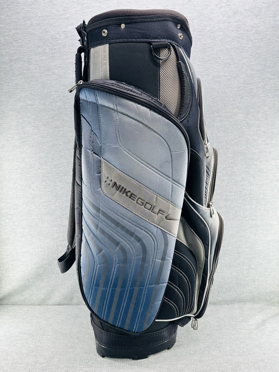 NIKE ゴルフバッグ NIKE GOLF CART - Carry Golf Bag 14-Way Divider 6-Zip Pockets Blue