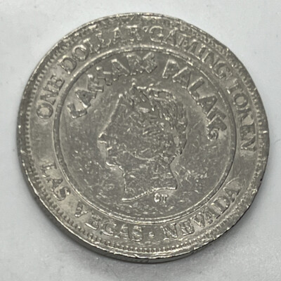 Caesars Palace Casino - $1 Slot Token Las Vegas Nevada - Nickel - 1992