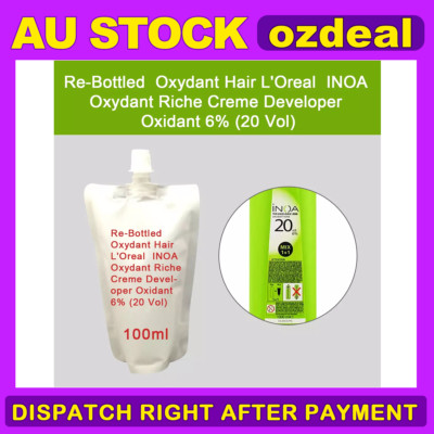 LOreal loreal Re-Bottled Oxydant INOA Riche Creme Developer Oxidant 6% 20Vol AD