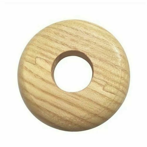 MULTI PACK 15mm Solid Varnished Oak Wooden Radiator Pipe Collars Easy