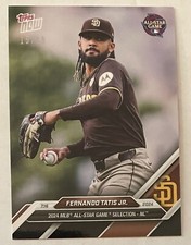 2024 TOPPS NOW MLB ALL STARS ASG-FTJ FERNANDO TATIS JR BLACK NUMBERED 15/99