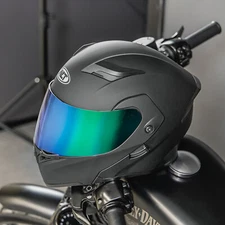 Full Face Helmet DOT Certified Modular Dual Visor Flip Up Helmet + EXTRA SHIELD