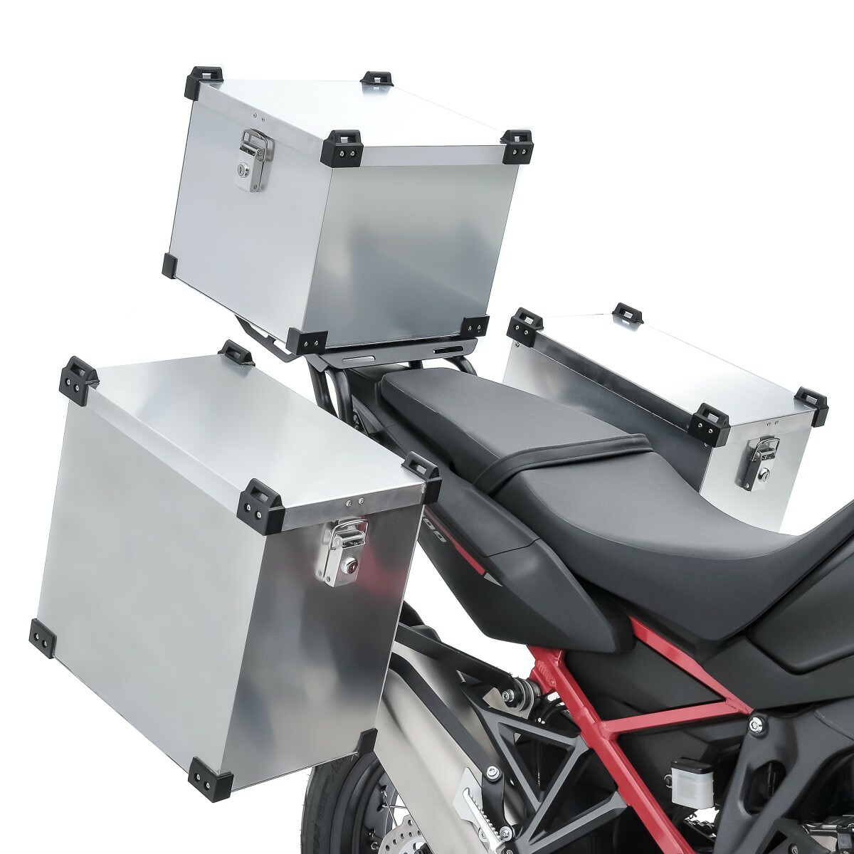 Topcase Träger Aus Alu Für Kawasaki Versys 1000 (ab Bj. 12) – Monokey Kompatibel, Max. 6 Kg Belastung, Mit Aluplatte