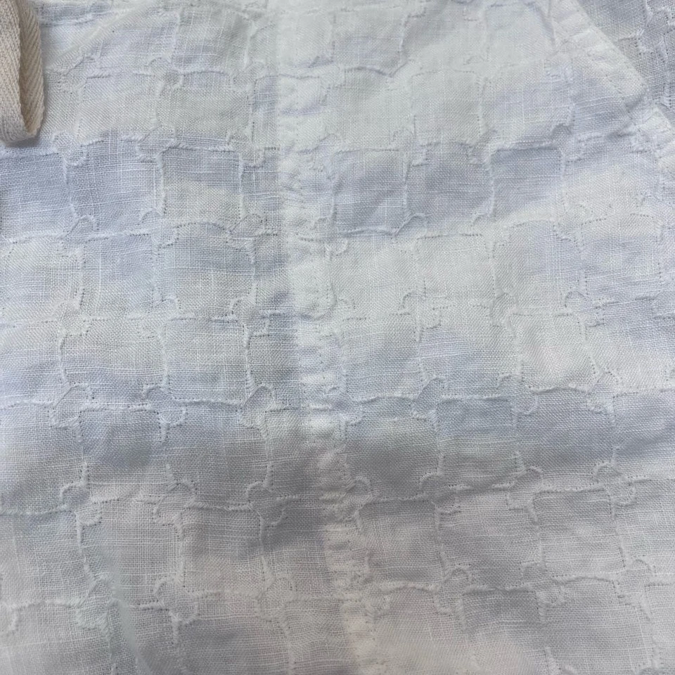 Johnny Was Pantalón Lino Blanco Con Estampado Bordado Talla Grande Foto 4 de 4