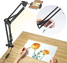 Overhead Phone Mount Articulating Arm Cell Phone Holder With Usb Led Light Flexi