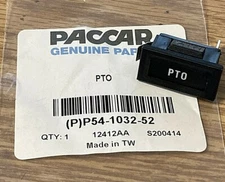 ~NEW PACCAR KENWORTH  "PTO"  DASH INSERT INDICATOR LAMP ID ~ P54-1032-52