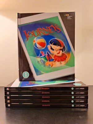 Journeys 1 Complete set 1-6 First Grade Reading Textbooks Houghton