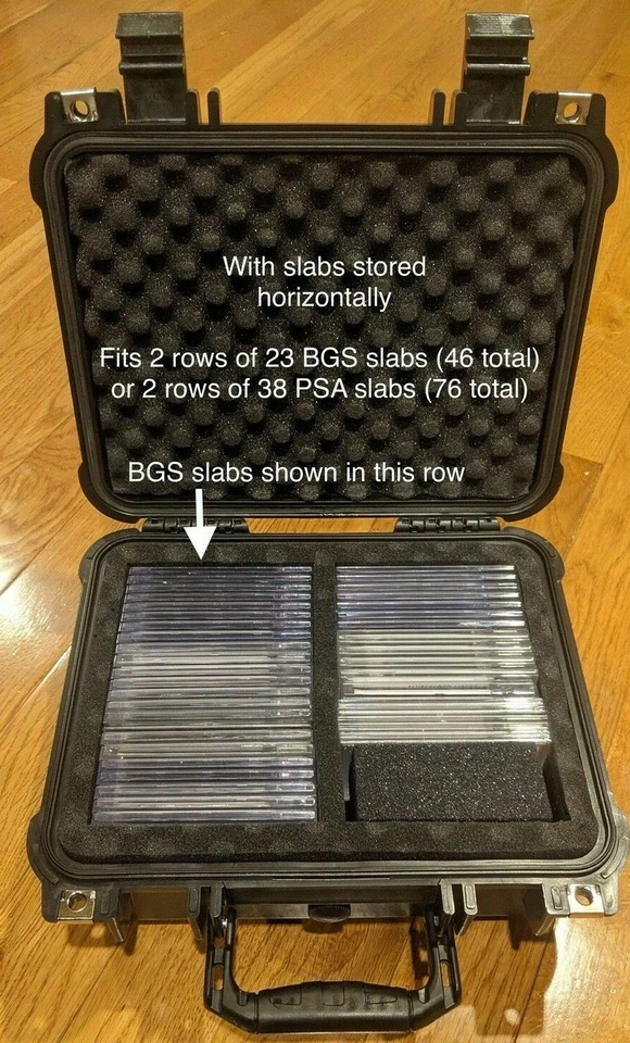 MEDIUM SPORTS/TCG GRADED CARDS BGS/PSA SLAB HOLDER STORAGE TRAVEL CASE BOX+ LOCK - Image 2 of 4