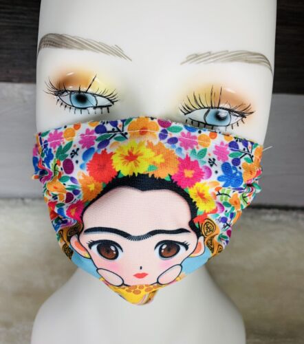 Frida maschera viso cubrebocas made en mexico taglia adulto - Foto 1 di 4