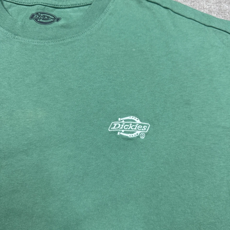 Camiseta Dickies Para Mujer Talla M Verde Manga Corta Recortada Pullover Boxy Tee Foto 3 de 4