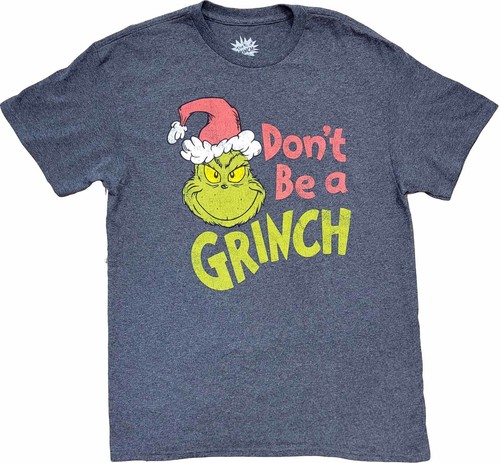 Men's Il Grinch non fare il Grinch retro vintage grafica T-SHIRT MAGLIETTA  80s 90s NUOVO | eBay