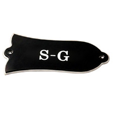 S-G Truss Rod Cover Black 2-Hole Fits Gibson Les Paul Guitars