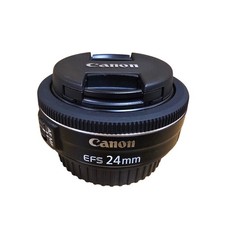 Canon EF-S 24mm f/2.8 STM Lens Great Condition Ultra-Slim Pancake Both Caps