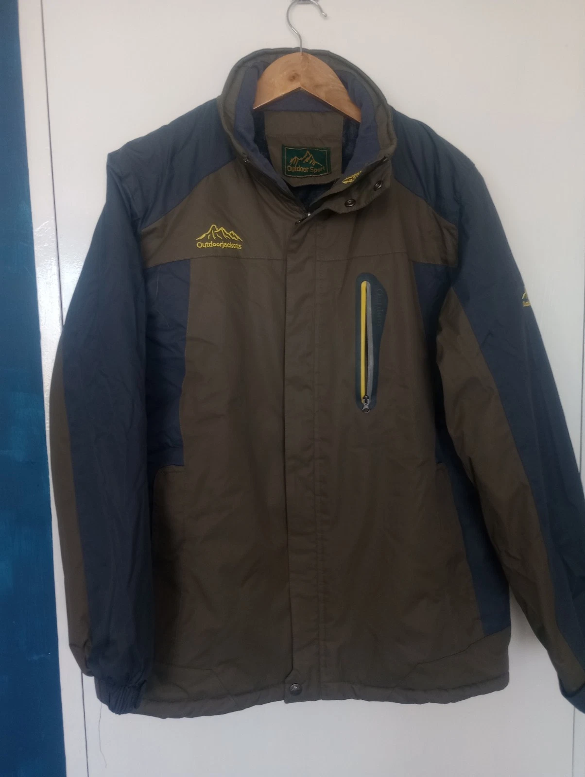 Outdoor Sport Jacket Mens Large Green Full Zip Sports Oscillator Series