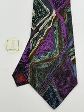 Yves Saint Laurent Stripes Tie – 100% Silk – Pristine Condition – Luxury Vintage