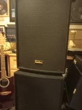 Two SubZero SZS-C15 15" Passive PA Speakers