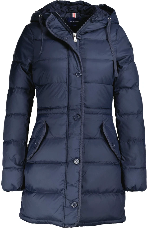 NEU ! GANT Damen Daunen - lang - Steppjacke 4700188 Evening Blue Gr. S