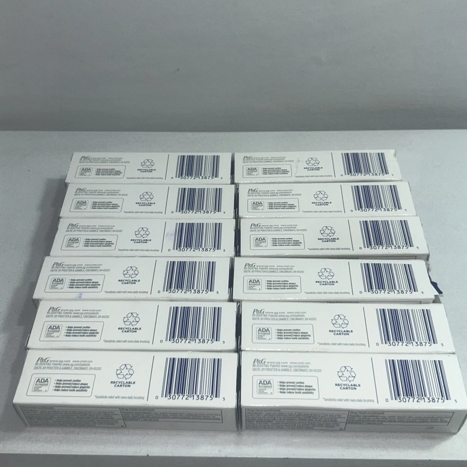 12 nuevas pasta de dientes Crest Pro Health Sensitive y encías tamaño de viaje ligeramente dañada Foto 4 de 4