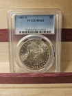 1882 S Morgan Silver Dollar PCGS MS63