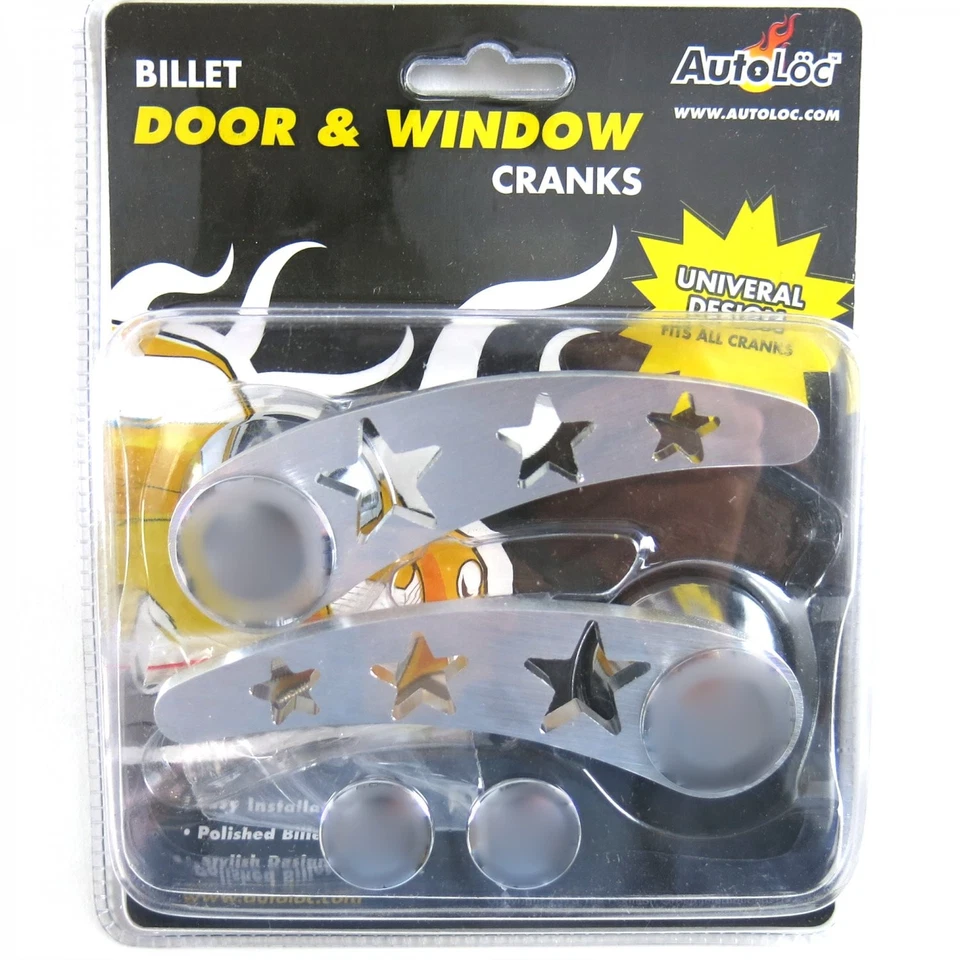 Billet "Star" Door & Window Crank (Pair) DNWC004 rat muscle hot rod - Image 2 of 4