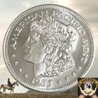 1983 Morgan Lady Liberty Trade Unit Scales .999 FINE Silver Round VINTAGE