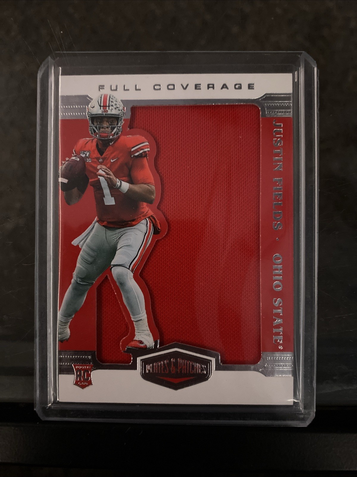 Justin Fields Panini Chronicles Draft Picks Plates and Patches Full Coverage #JF Base