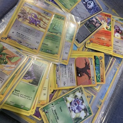 Old Pokemon Cards 100% Vintage Pack ONLY WOTC + Pokémon Stickers