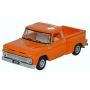 Oxford Diecast 87CP65002 Chevrolet Stepside Pick Up 1965 Orange HO Gauge