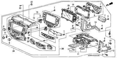 #ad Genuine Honda Display Assembly Panel Power *NH482L* Black Metallic 39178 SDN L $664.52