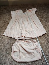 Vintage Pink Carters One And A Half Year Girls Pink Panti-Dress