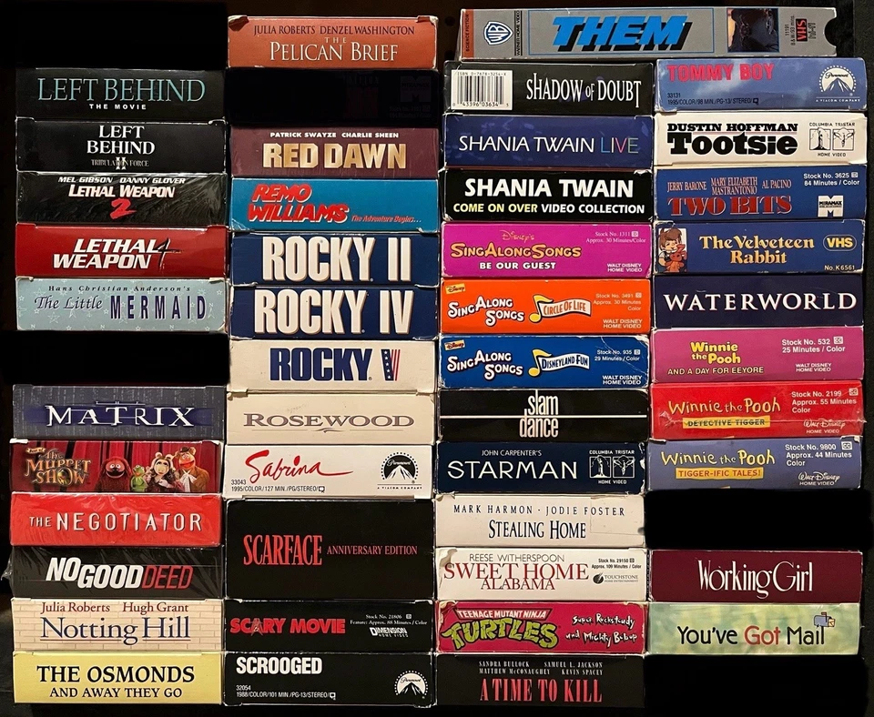 11/29 - $5 FLAT Shipping • HUGE • VHS Lot • ALL GENRES + YOU PICK + CHOOSE - Image 2 of 4