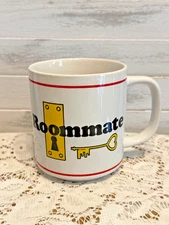 Vintage 1983 Russ Berrie Co. “Roommate- You’re The Best!” Coffee Mug Ceramic 