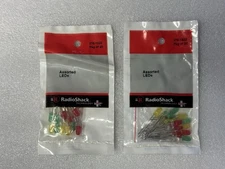 2 Packs - Radio Shack Assorted LEDs (2 Sizes/Several Colors), 276-1622. New!