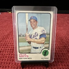Topps Willie Mays #305 New York Mets Baseball 1973 Base Set Card