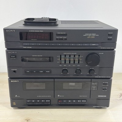 Sony LBT-D105 HiFi Stereoanlage Twin Tape Deck Grafiktuner Vintage 1990er