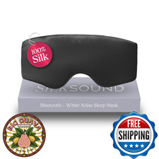 SilkSound 100 Mulberry Silk Bluetooth Sleep Mask, Skin-Friendly Sleeping Eyemas