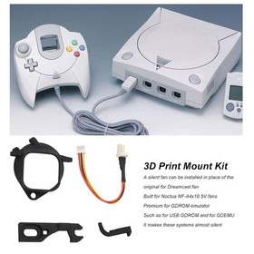 Game Console Fan Mount Kit for DC Dreamcast Noctua Fan Replacement 5V