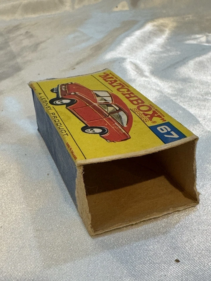 Lesney Matchbox No. Volkswagen 1600 TL 1967 67 rojo - hecho en Inglaterra con caja Foto 2 de 4