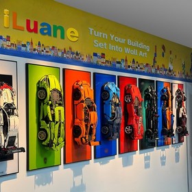 iLuane Display Wallboard for LEGO Technic Porsche 911 GT3 RS 42056 Building K...