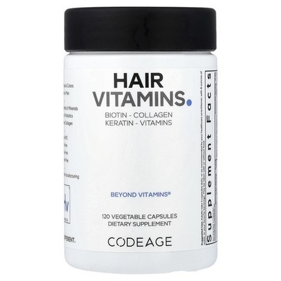 Hair Vitamins, 120 Vegetable Capsules